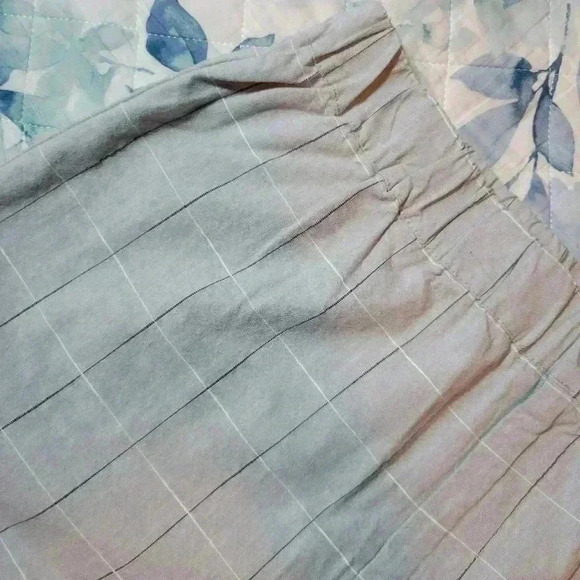 FOREVER 21 wide leg pants size M color white/light gray - Picture 4 of 4